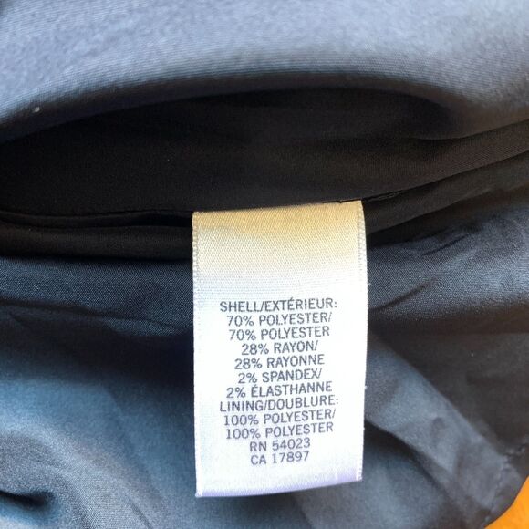 Banana Republic Factory Navy Pinstriped Skirt Size 12 - Picture 5 of 5